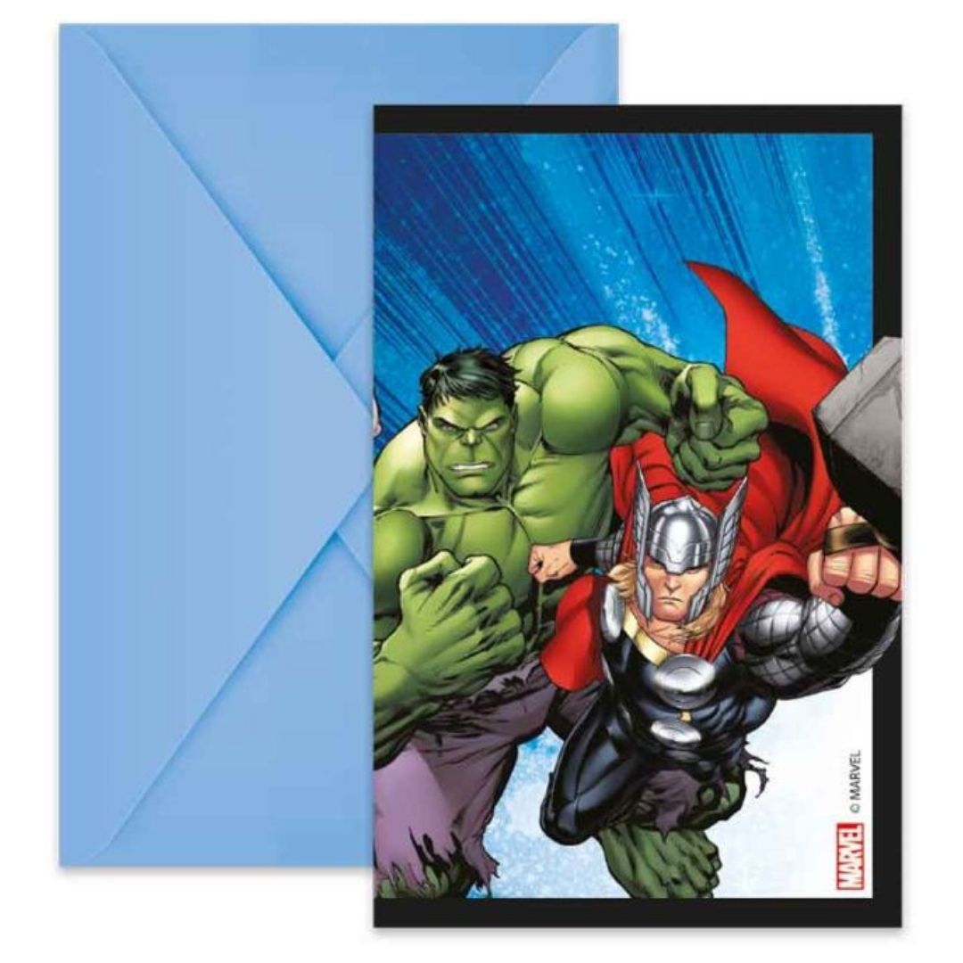 Avengers_Uitnodigingskaarten___6st