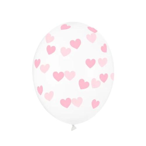 Ballonnen_Transparant_met_Roze_Hartjes____6st