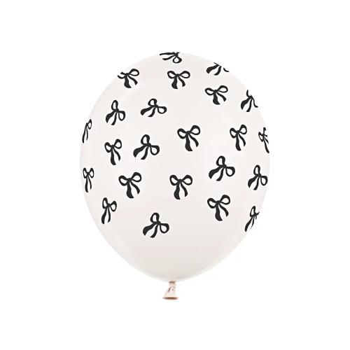 Ballonnenmix_met_Zwarte_Strikjes___6st