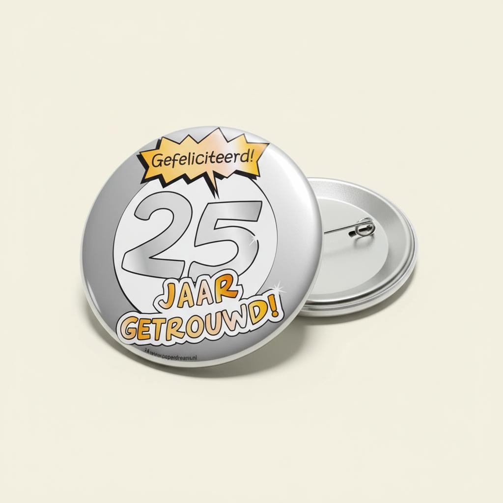 Button_XL_Getrouwd_25_Jaar