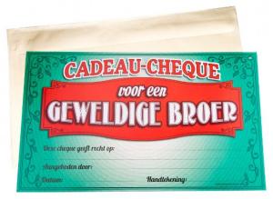 Cadeau_Cheque_Geweldige_Broer