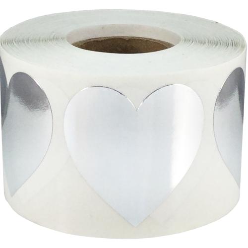 Cadeaustickers_Hartje_Zilver__24st_2