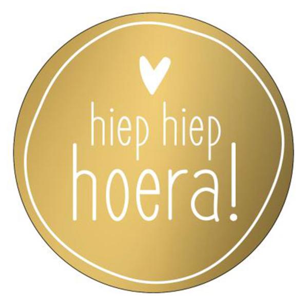 Cadeaustickers_Hiep_Hiep_Hoera_Goud__25st__1