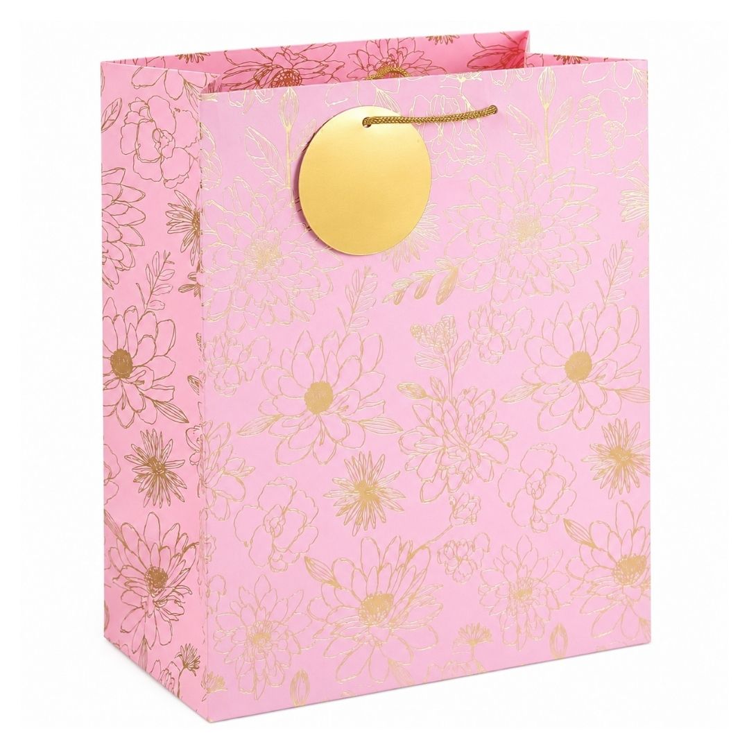 Cadeautas_Gouden_Bloemen___L