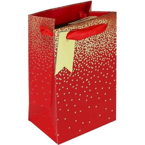 Cadeautas_Rood_Met_Gouden_Sterren___S