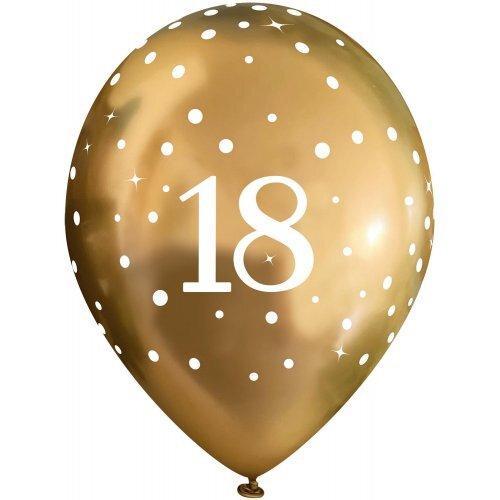 Chrome_gouden_Ballonnen_18_Jaar___6st