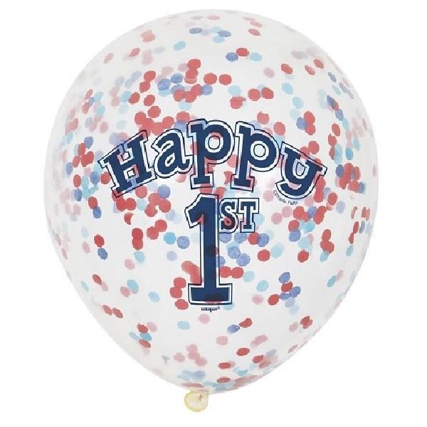 Confetti_Ballonnen_1st_Birthday_Blauw__6st_