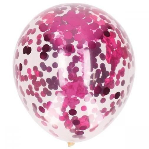 Confetti_Ballonnen_Fuchsia__5st_