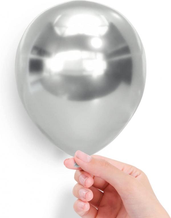 Decoratie_Ballonnen_Chrome_Zilver__20st_