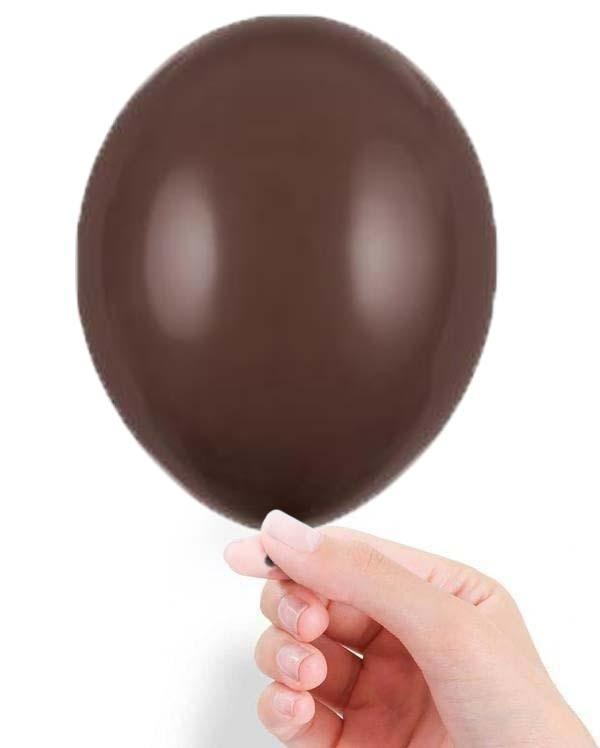 Decoratie_Ballonnen_Mat_Chocolade_Bruin__100st_