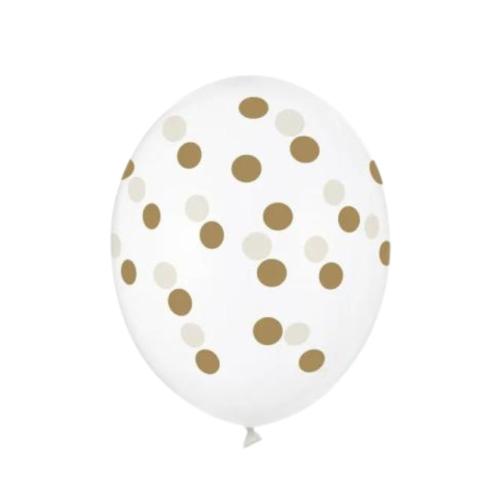 Dots_Ballonnen_Transparant_Goud___6st