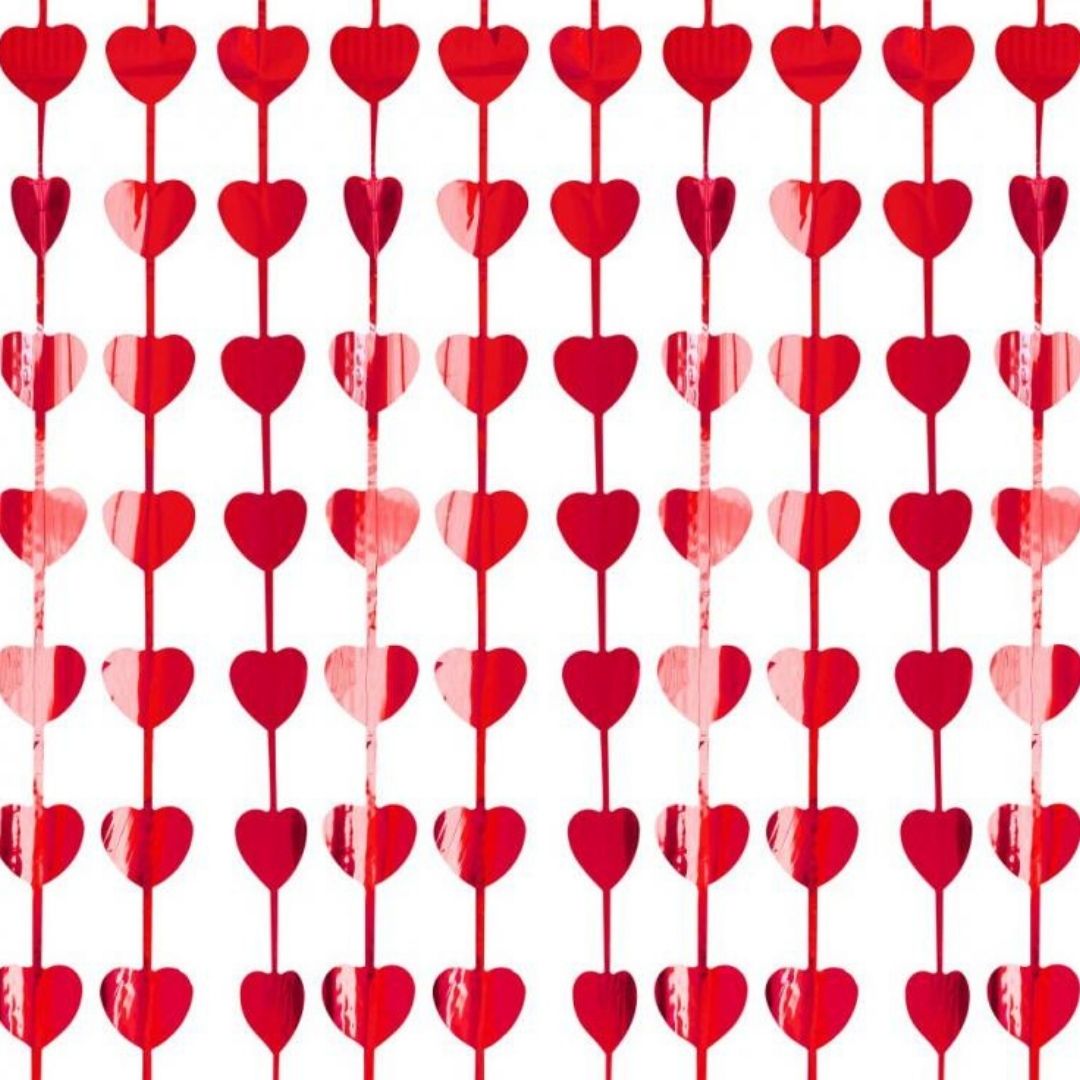 Feestgordijn_Metallic_Rode_Hartjes