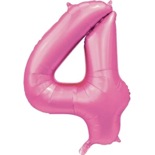 Folieballon_Cijfer_4___Satin_Pink