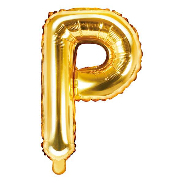 Folieballon_Goud_Letter_P_