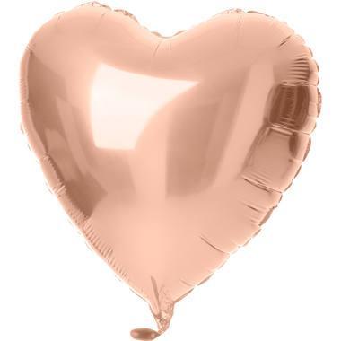 Folieballon_Hart_Ros_goud_60cm