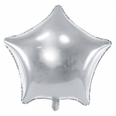 Folieballon_Ster_Zilver___48cm