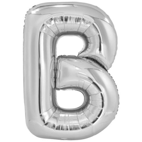 Folieballon_Zilver_Letter_B___86cm