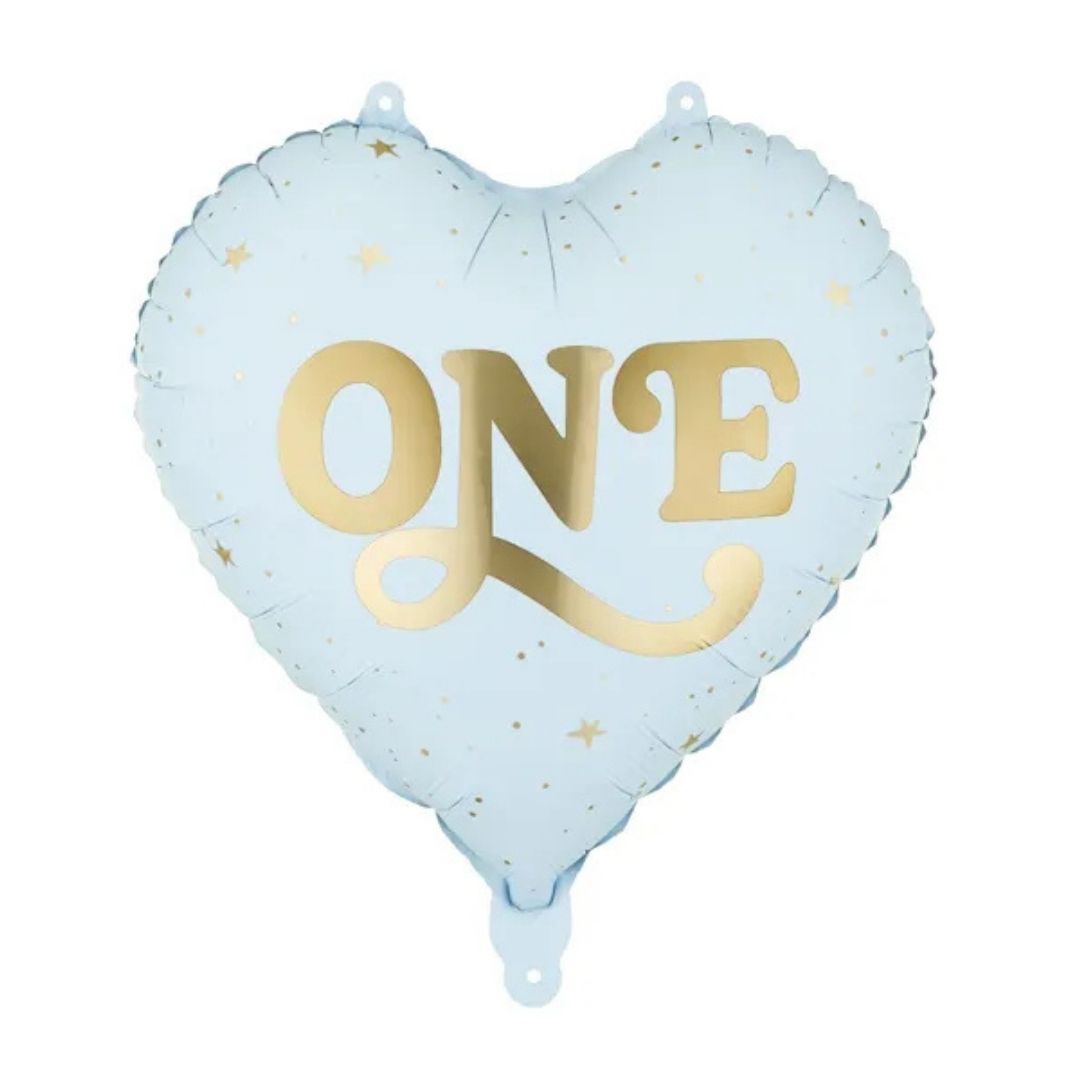 Folieballon_hart__One__Lichtblauw___45cm