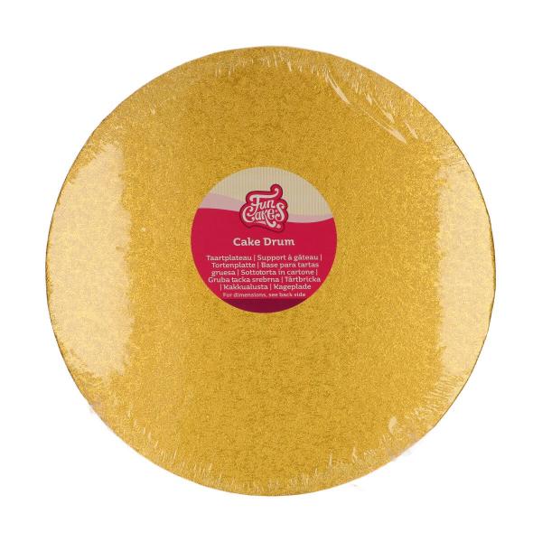 FunCakes_Cake_Drum_Rond__30_5_cm___Wit