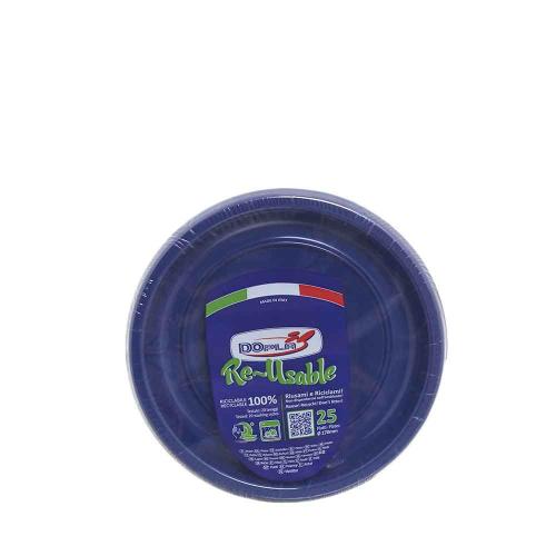 Gekleurde_Plastic_Dessertborden_Donkerblauw_17cm____25st