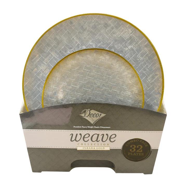 Gevlochten_Transparant___Goud_Borden___32st