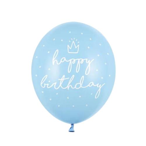 Happy_Birthday_Ballonnen_Lichtblauw___6st