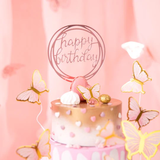 Happy_Birthday_Taarttopper_Ros_goud