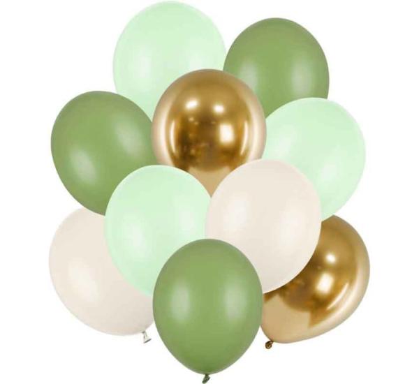 Helium_Ballonnen_Chromegoud_Pistache__10_stuks