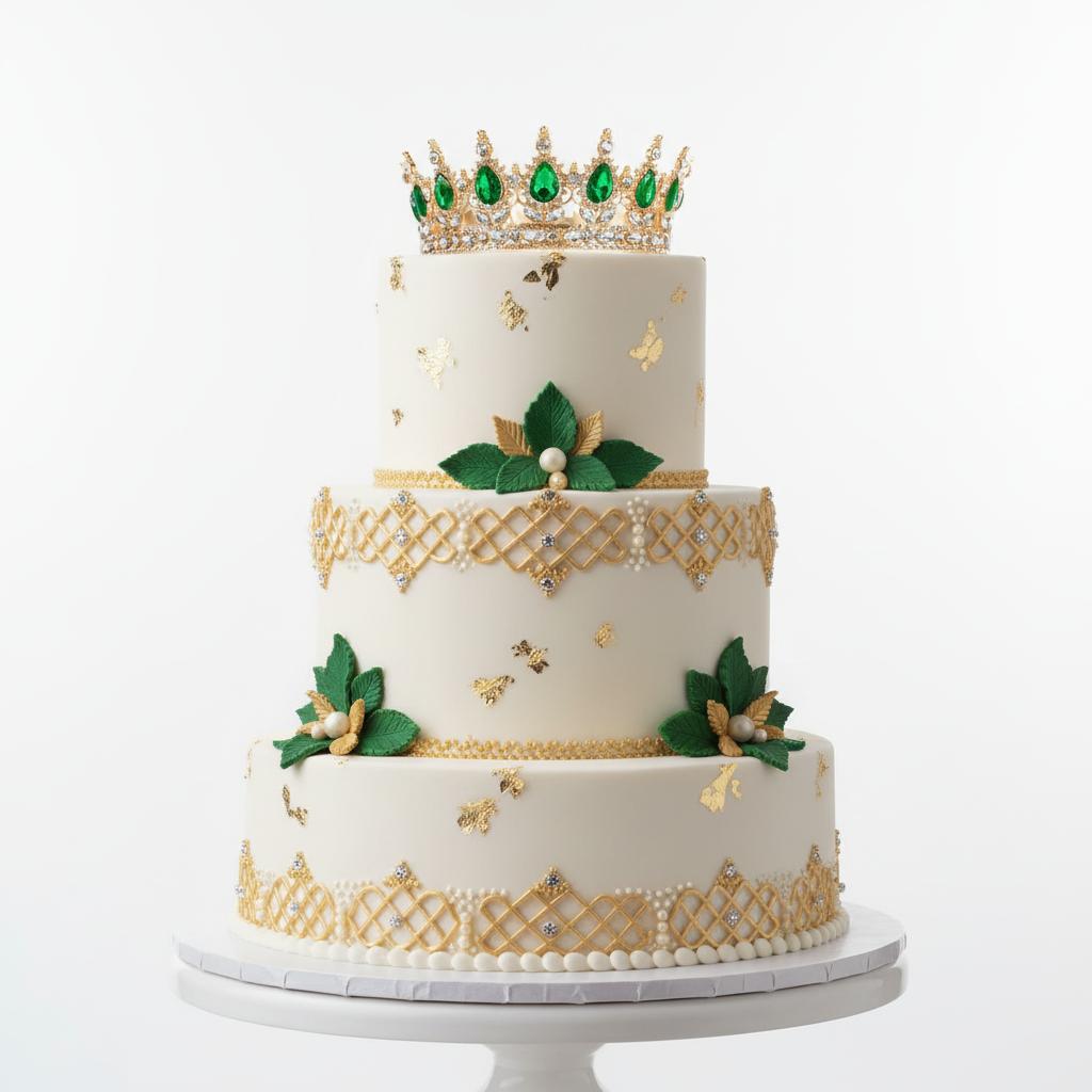 Kroon_Taarttopper_Goud___Kristal_Groen_12_5_cm_3