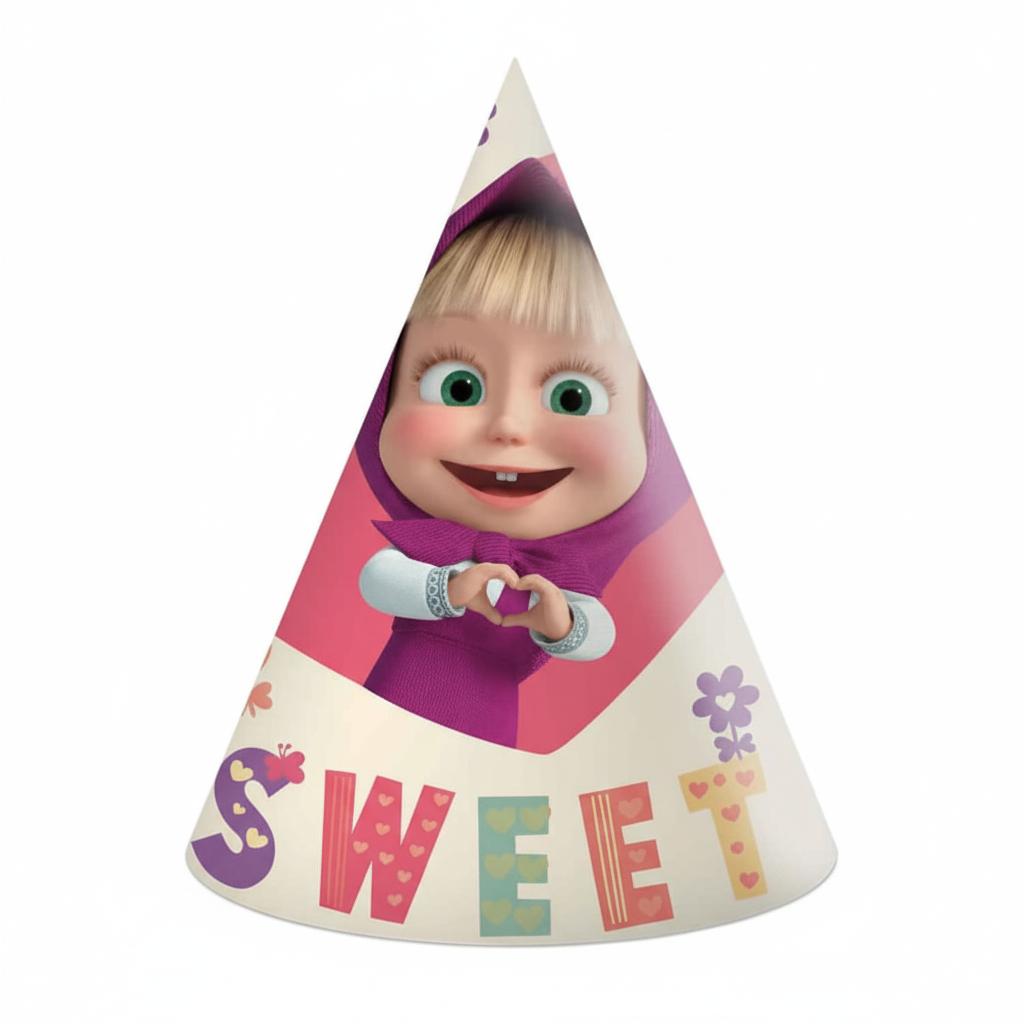 Masha_Sweet_Heart_Feesthoedjes___6st