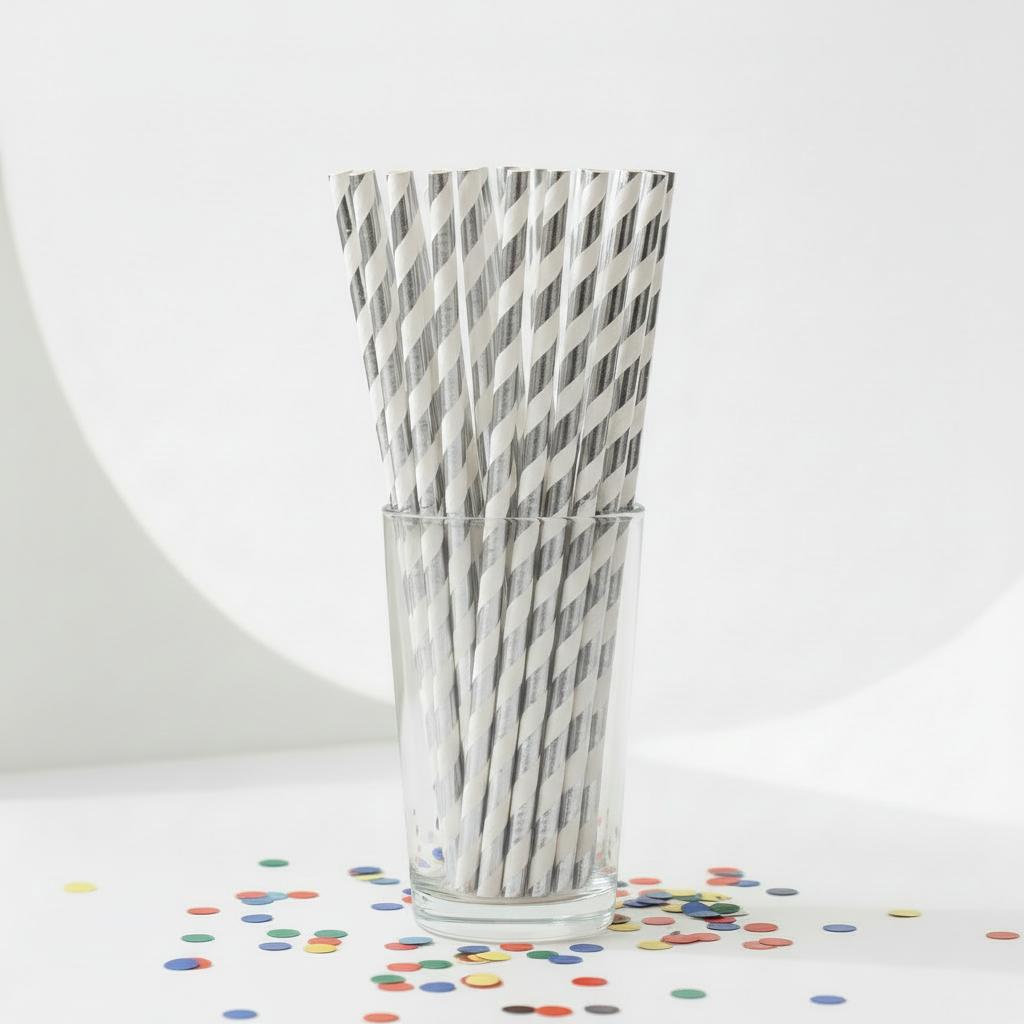 Papieren_Rietjes_Zilver_Spiraal__10st_2