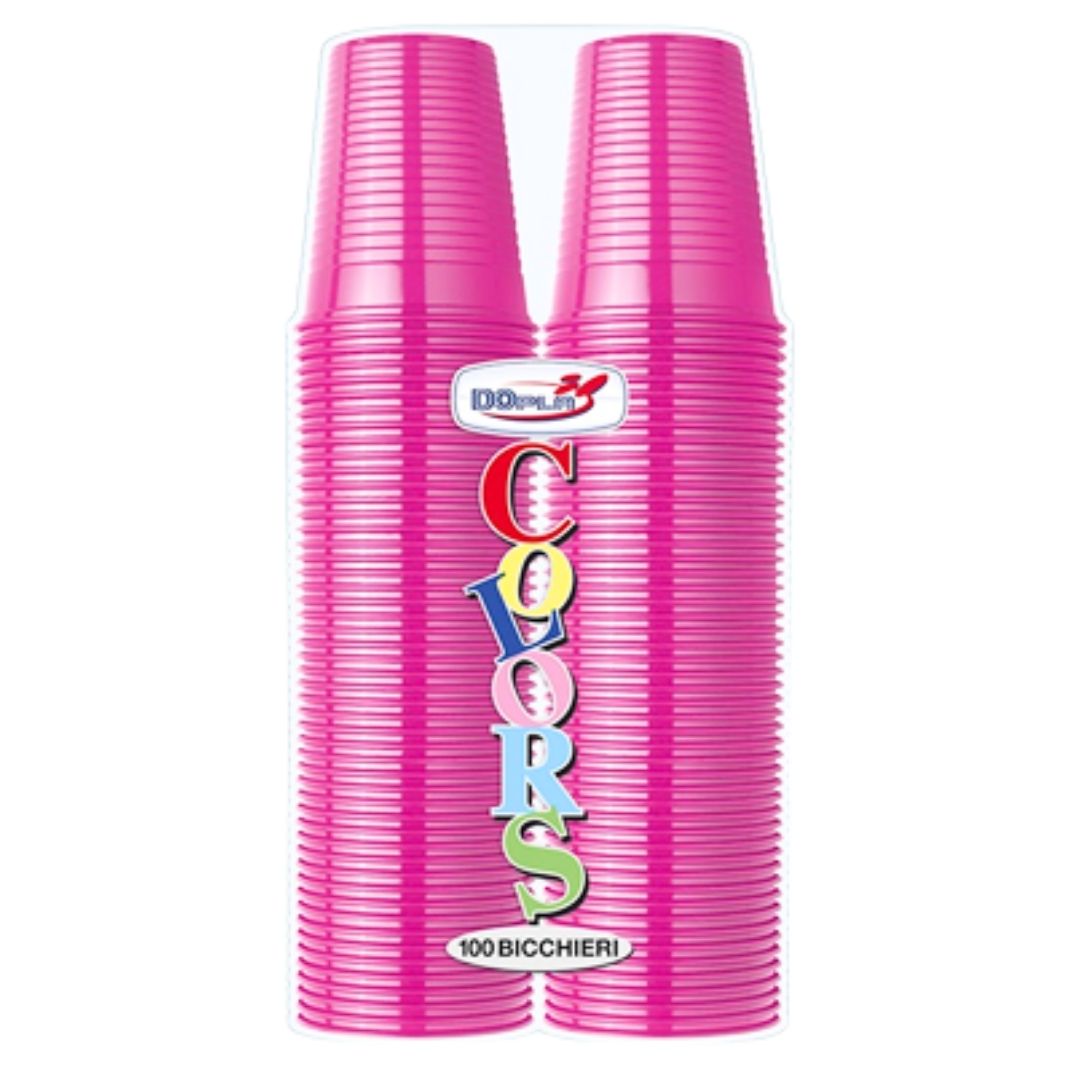 Plastic_Bekers_100st_Fuchsia_