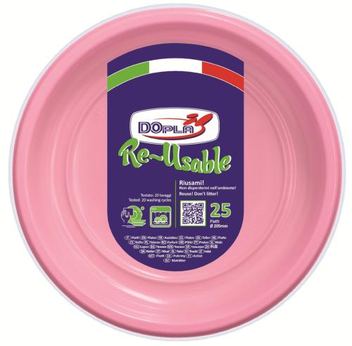 Plastic_Diepe_Borden_Roze_20_5cm____25st