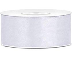 Satijnlint_Wit_25_mm