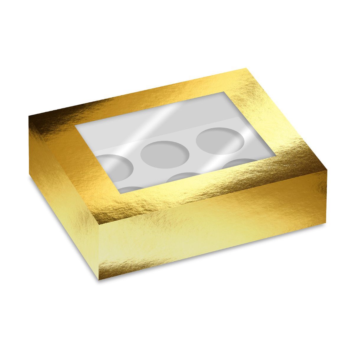 Simply_Making_Cupcake_Box_Venster_Goud_Metallic_6_pk_2