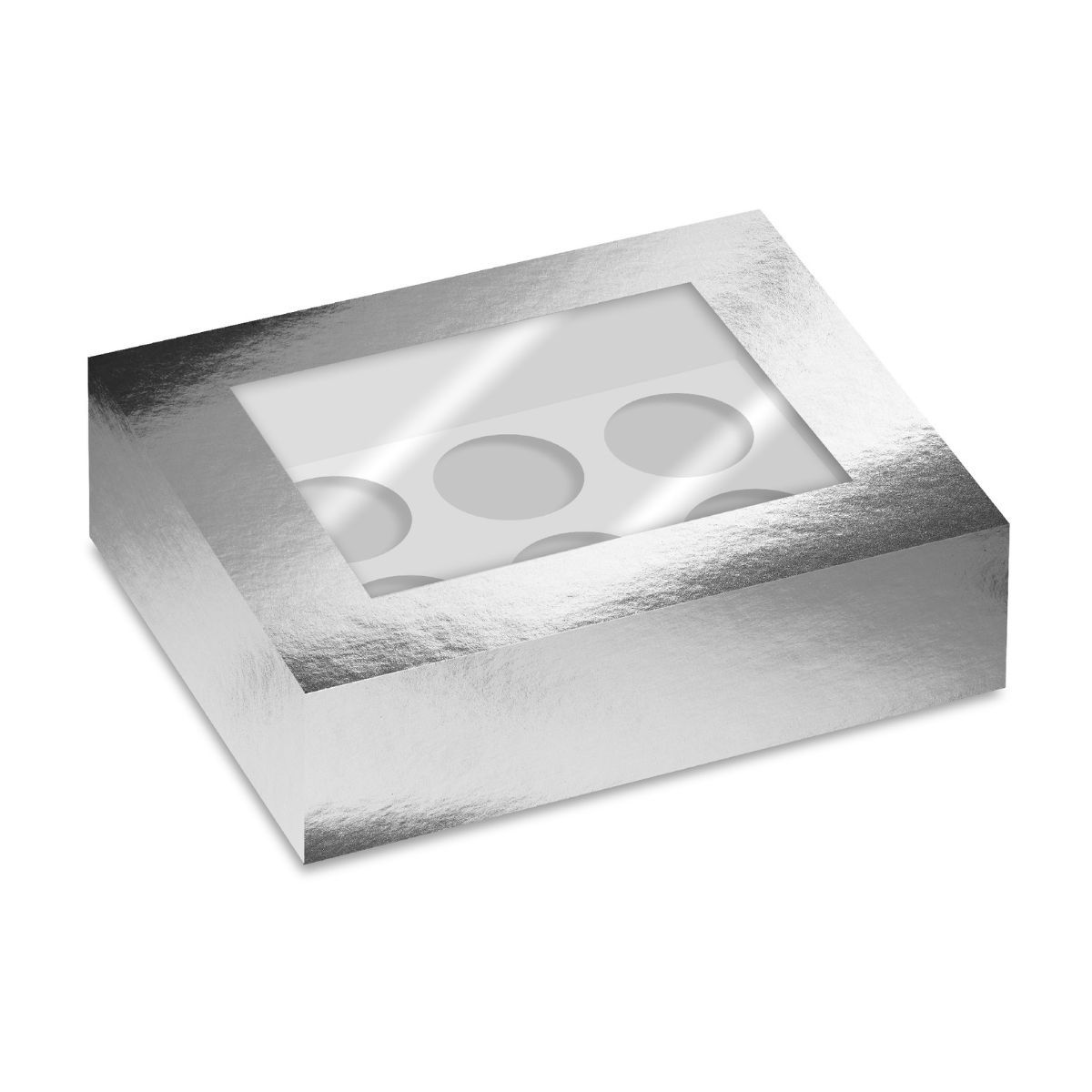 Simply_Making_Cupcake_Box_Venster_Zilver_Metallic_6_pk_2