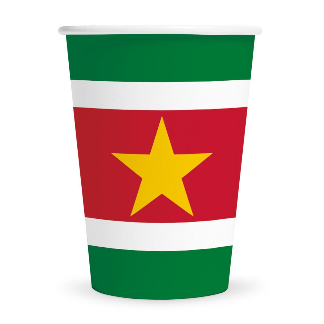 Suriname_Kartonnen_Bekers___8st