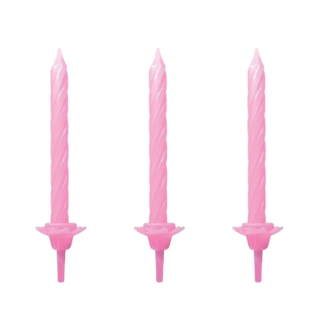 Taartkaarsjes_Licht_Roze___24st
