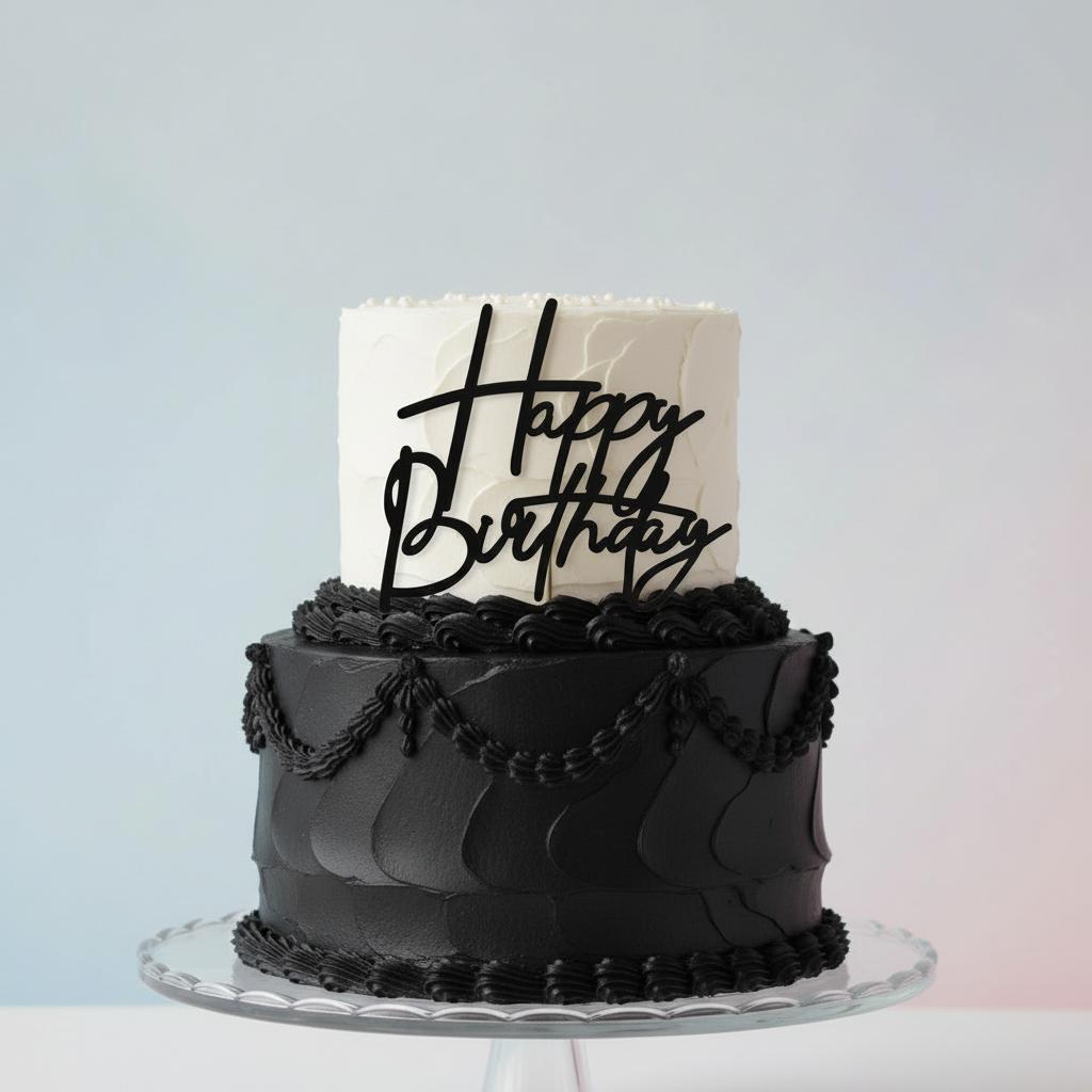 Taarttopper_Happy_Birthday_Zwart___12cm