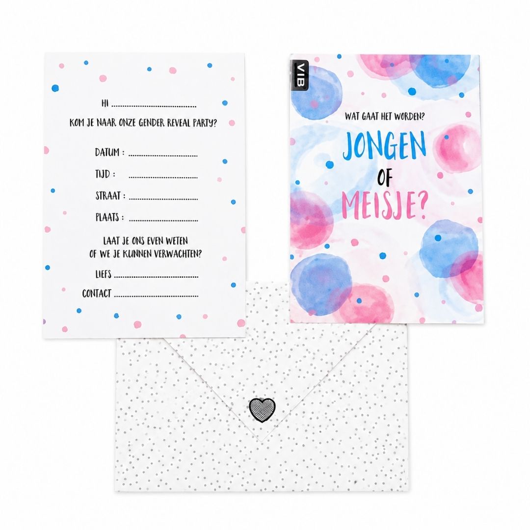 VIB_Gender_Reveal_Uitnodigingskaarten___6st_1
