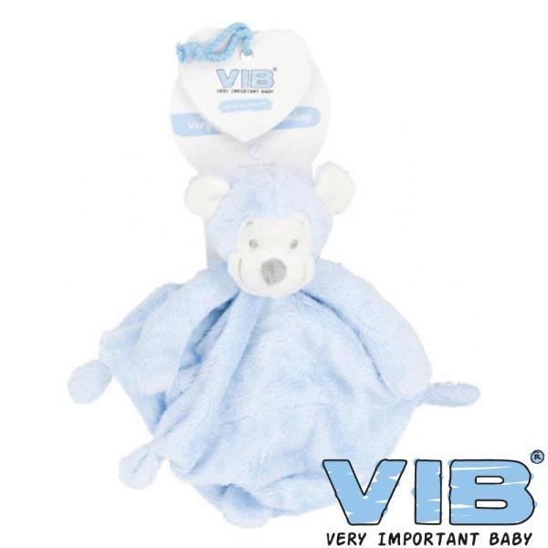 VIB_Knuffeldoekje_Aap_Baby_Blauw