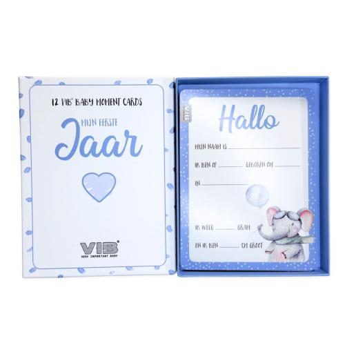 VIB_Mijn_Eerste_Jaar_Baby_Moment_Kaarten_Blauw__12dlg