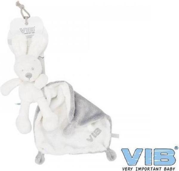 VIB_Pluche_Konijn_met_Doekje_Wit