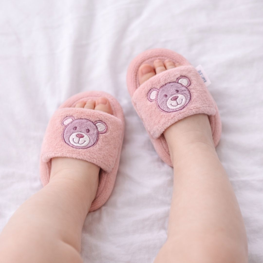 VIB_Slofjes_I_m_BEARY_cute_0_3m___Roze_