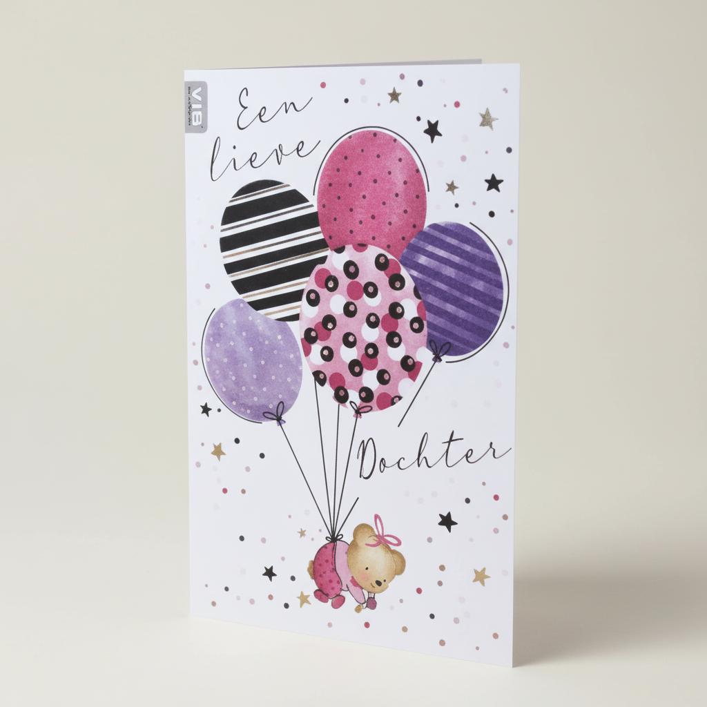 VIB_Wenskaart_Folie_Glitter_Een_lieve_Dochter_1
