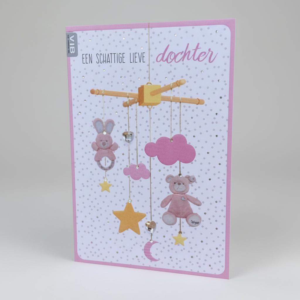 VIB_Wenskaart_Met_Gems___Een_Schattige_Lieve_Dochter