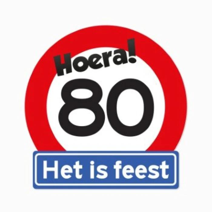 Verkeersbord_Hoera_80