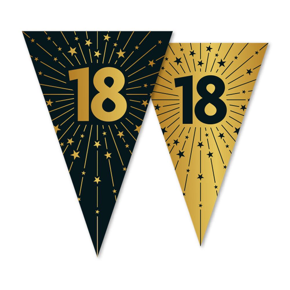 Vlaggenlijn_Cijfer_18_Zwart___Goud___10m