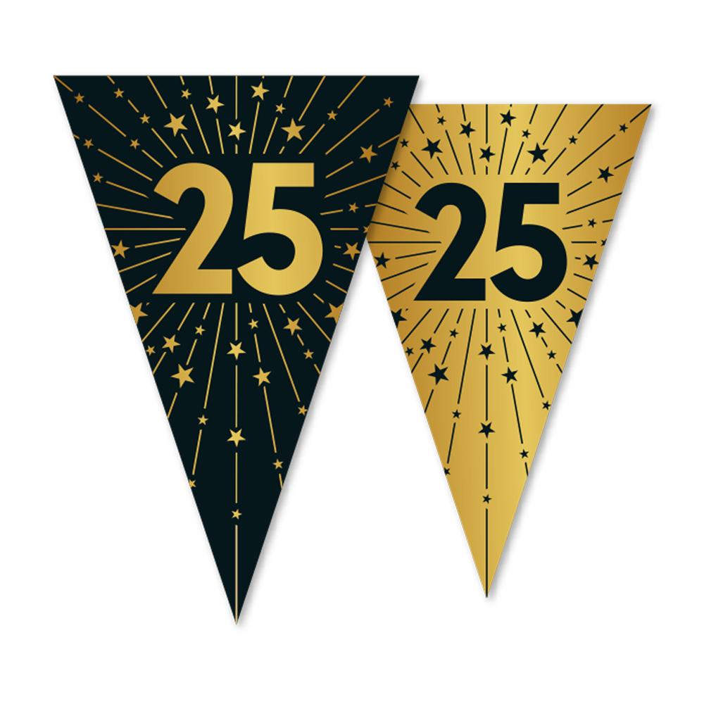 Vlaggenlijn_Cijfer_25_Zwart___Goud___10m