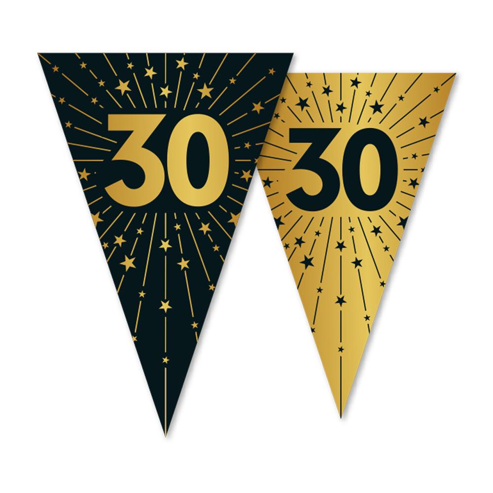 Vlaggenlijn_Cijfer_30_Zwart___Goud___10m